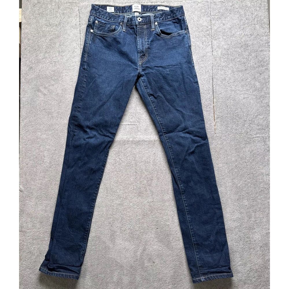 Classic Indigo Slim Straight Jeans